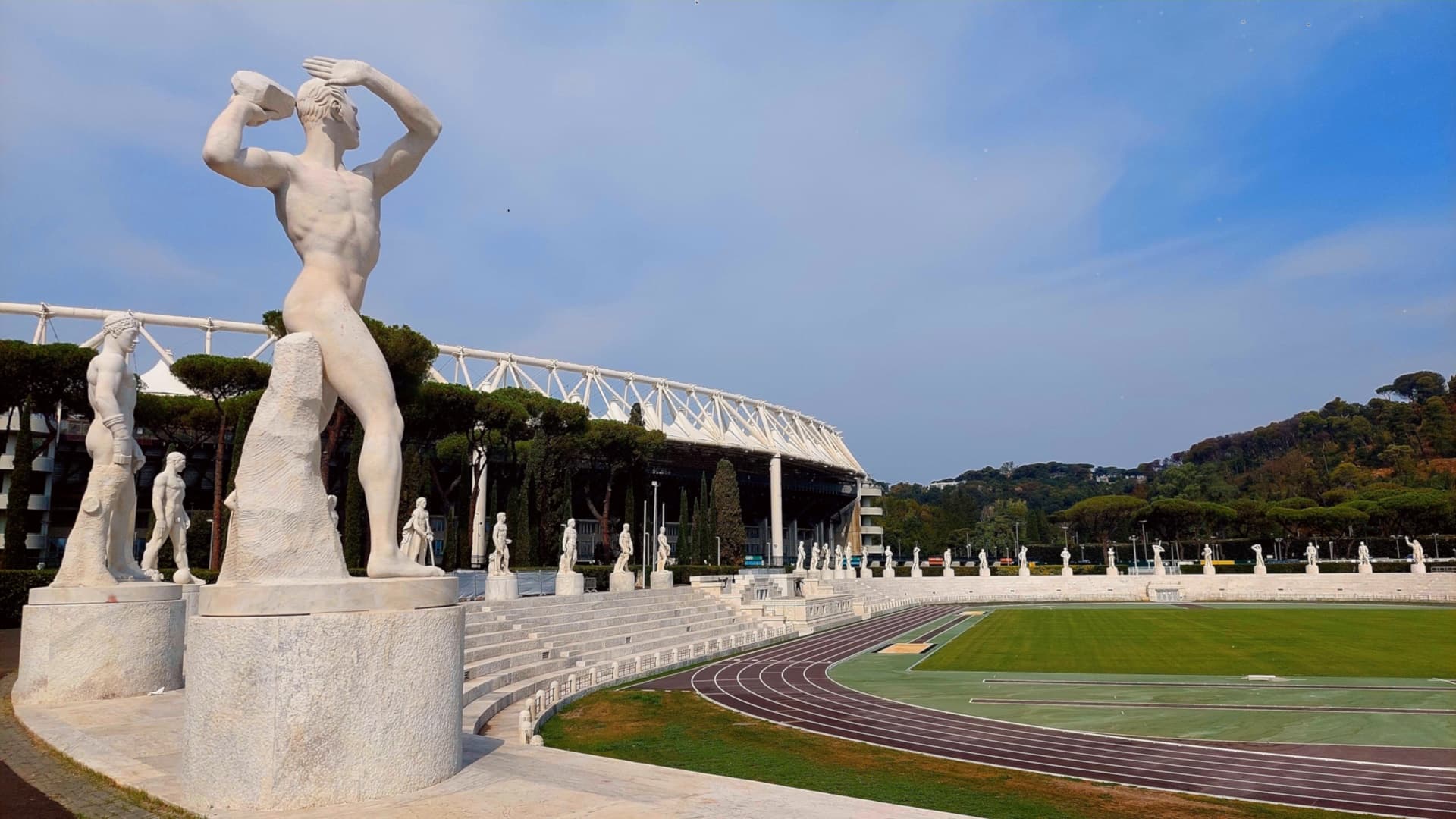 View of the Foro Italico in Rome