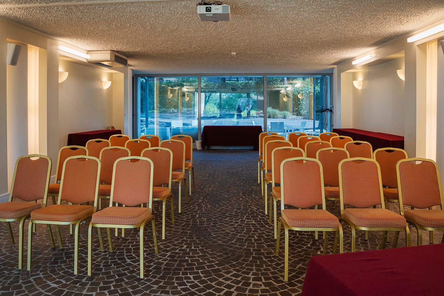 Piloty Room overlooking the garden